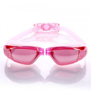Ochelari de înot impermeabili, sistem integrat dopuri pentru urechi, protecție UV, anti-ceață și vizibilitate înaltă, curea elastică reglabilă- design confortabil și performant pentru explorare subacvatică, roz