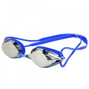 Ochelari de înot impermeabili cu protecție UV, anti-ceață și vizibilitate înaltă, curea elastică reglabilă- design confortabil și performant pentru explorare subacvatică, albastru