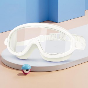 Set accesorii pentru înot, ochelari de înot, cască silicon, set dopuri urechi, reutilizabil, ajustabil, mărime universală, alb