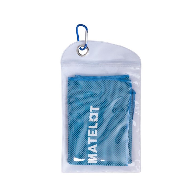 Prosop microfibră MATELOT cu husă închidere ermetică, efect de răcire instant, uscare rapidă, ideal pentru sport, plajă, aerobic, fitness, yoga, activități în aer liber,albastru,30*80cm