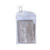 Prosop microfibră MATELOT cu husă închidere ermetică, efect de răcire instant, uscare rapidă, ideal pentru sport, plajă, aerobic, fitness, yoga, activități în aer liber,gri,30*80cm