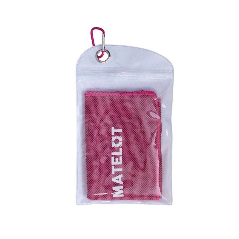 Prosop microfibră MATELOT cu husă închidere ermetică, efect de răcire instant, uscare rapidă, ideal pentru sport, plajă, aerobic, fitness, yoga, activități în aer liber, roz,30*80cm