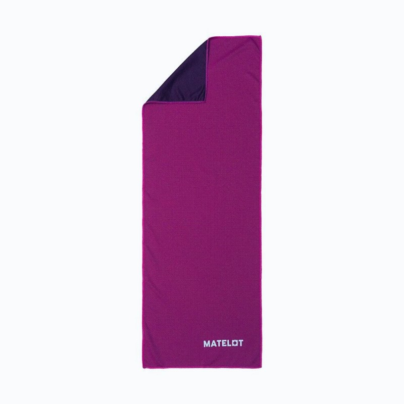Prosop microfibră MATELOT cu husă închidere ermetică, efect de răcire instant, uscare rapidă, ideal pentru sport, plajă, aerobic, fitness, yoga, activități în aer liber, mov, 50x120cm