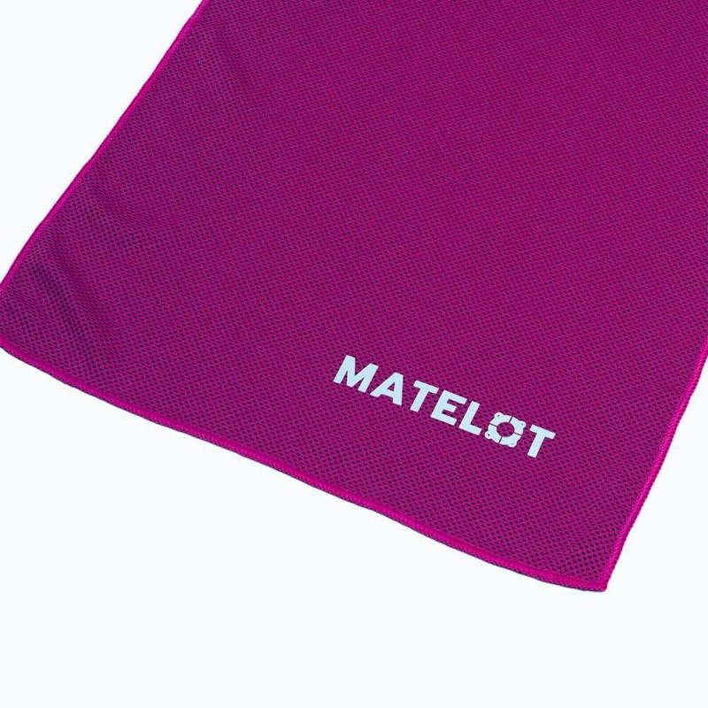 Prosop microfibră MATELOT cu husă închidere ermetică, efect de răcire instant, uscare rapidă, ideal pentru sport, plajă, aerobic, fitness, yoga, activități în aer liber, mov, 50x120cm