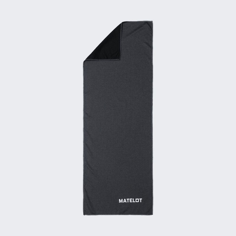 Prosop microfibră MATELOT cu husă închidere ermetică, efect de răcire instant, uscare rapidă, ideal pentru sport, plajă, aerobic, fitness, yoga, activități în aer liber,negru,50x120cm
