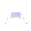 Parasolar portabil cu protecție UV, rezistent la vânt și apă, 2x2m, lycra - ideal pentru plajă, camping și activități în aer liber, alb