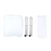 Parasolar portabil cu protecție UV, rezistent la vânt și apă, 2x2m, lycra - ideal pentru plajă, camping și activități în aer liber, alb