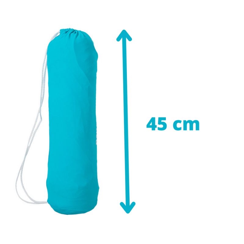 Parasolar portabil cu protecție UV, rezistent la vânt și apă, 2x2m, lycra - ideal pentru plajă, camping și activități în aer liber, albastru