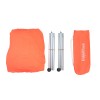 Parasolar portabil cu protecție UV, rezistent la vânt și apă, 2x2m, lycra - ideal pentru plajă, camping și activități în aer liber, portocaliu