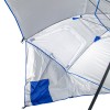 Umbrelă pentru plajă, multifuncțională și portabilă, albastru marin