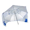 Umbrelă pentru plajă, multifuncțională și portabilă, albastru marin