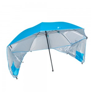 Umbrelă pentru plajă, multifuncțională și portabilă, turcoaz