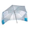 Umbrelă pentru plajă, multifuncțională și portabilă, albastru deschis