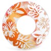 Colac de înot recreativ - rezistent la UV și apă sărată, ideal pentru învățarea înotului, distracție și relaxare în piscină sau mare, model tropical mov