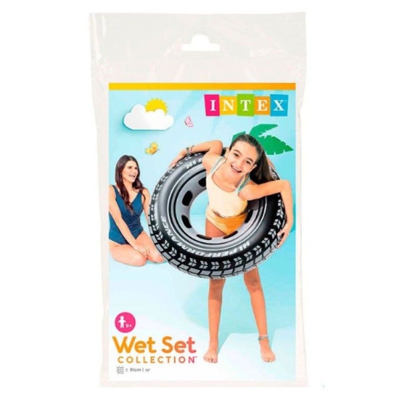 Colac de înot recreativ - rezistent la UV și apă sărată, ideal pentru învățarea înotului, distracție și relaxare în piscină sau mare, model cauciuc