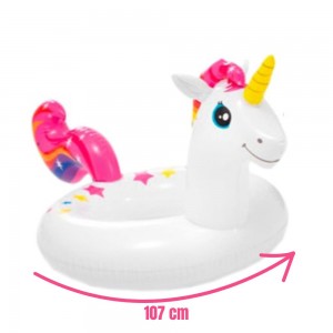 Colac de înot recreativ - model unicorn, rezistent la UV și apă sărată, distracție și relaxare în piscină sau mare Colac de înot recreativ - model unicorn, rezistent la UV și apă sărată, distracție și relaxare în piscină sau mare