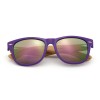 Ochelarii de soare MATELOT model LIFESTYLE, cu lentile polarizate UV 400 și brațe din lemn de bambus, toc de ochelari pliabil, săculeț protecție din microfibră si cârpă pentru întreținere.