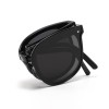 Ochelarii de soare MATELOT model pliabili, cu lentile polarizate UV 400, toc de ochelari pliabil, săculeț protecție din microfibră si cârpă pentru întreținere, negru