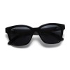 Ochelarii de soare MATELOT model FULL BLACK EDITION, cu lentile polarizate UV 400 și brațe din lemn de bambus, toc de ochelari pliabil, săculeț protecție din microfibră si cârpă pentru întreținere.