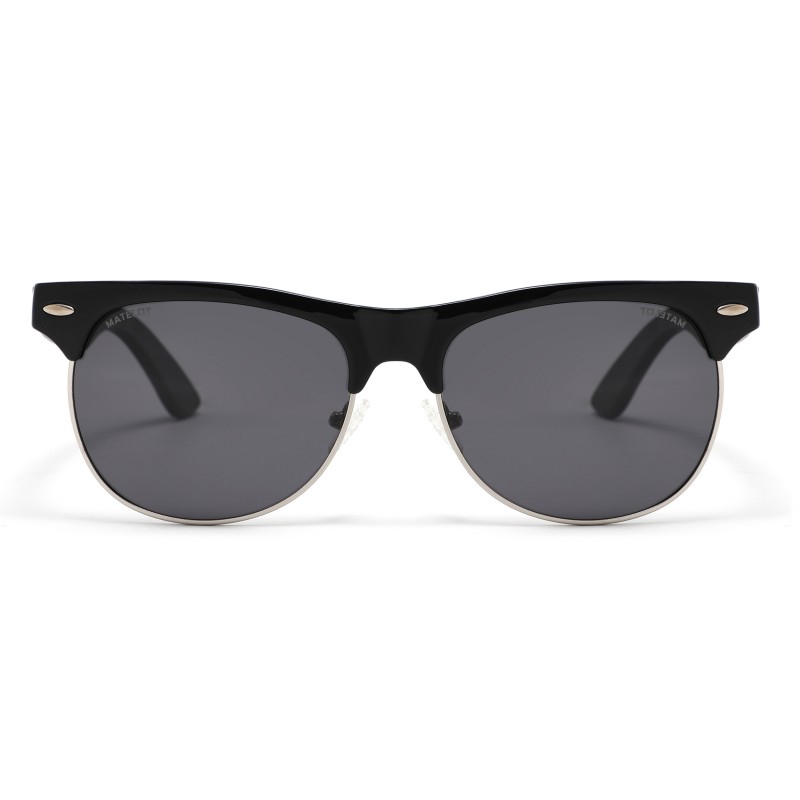 Ochelarii de soare MATELOT model CLASSY EDITION, cu lentile polarizate UV 400 și brațe din lemn de bambus, toc de ochelari pliabil, săculeț protecție din microfibră si cârpă pentru întreținere.