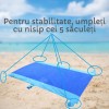 Pătură pentru plajă, impermeabilă, anti nisip și multifunctională, deep blue 200 x 300 cm